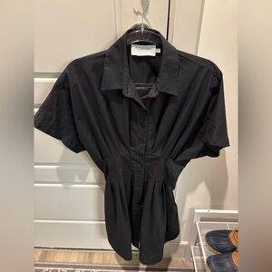 Exquise Black Button-Up Dress